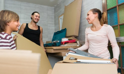 Clean and organized storage units representing Gantshill Storage services