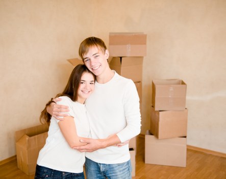 Professional movers handling furniture during a Gantshill removal